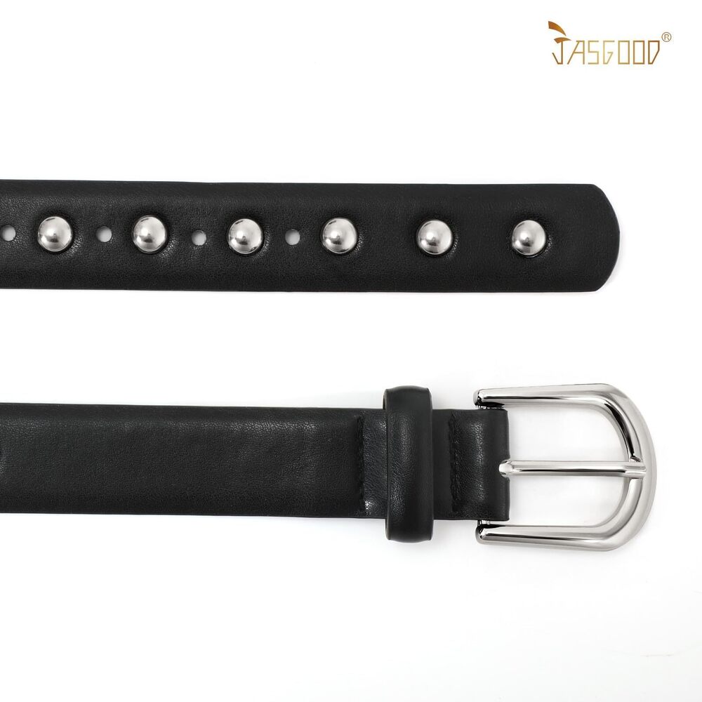 5595 Women Fashion Studded Leather Belt Punk Vintage - Picture 6 of 8